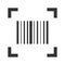 Barcode scan icon, product price reader sticker