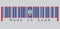Barcode set the color of Guam flag, dark blue background with a thin red border and the Seal of Guam, text: Made in Guam.