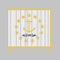 Barcode set the color of Rhode Island flag, Gold anchor, surrounded by 13 gold stars on white. A blue ribbon below the anchor