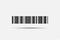 Barcode - vector icon. Bar code on transparent background