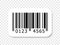 Barcode vector icon numbers vector bar code label