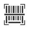 Barcode vector, Online shopping solid style icon