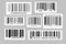 Barcodes collection. Vector