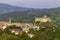 Bardi castle (Castello di Bardi) with town, province of Parma, Emilia Romagna