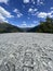 Bardonecchia table in orographic stone with indicated mountains and heights