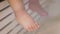 Bare feet of a baby girl