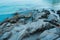 Bare rocks on a Mallorca seaside