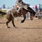 Bareback Bucking Bronc riding At Country Rodeo