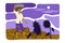 Barefoot Man Walking Among Dry Land Suffering from Food Crisis and Shortage Vector Illustration