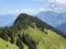 Barensoolspitz Baerensoolspitz Mountain above the Oberseetal valley and alpine Lake Obersee, Nafels Naefels