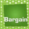 Bargain Green Basic Symbol Squares