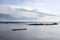 Barge floating on the river. River. Landscape. Nature. Tourism. Landscapes.