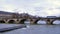 Barge floating by the Seine river