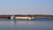 Barge loaded with sand