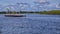 Barge in Mamore. Bolivia, south America.