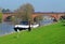 Barge moored on the River Thames