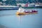 Barge nearing the shore in New Orleans