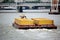 Barge on Thames River