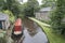 Barge and towpath from bridge