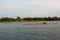 A barge traveling on the beautiful Perfume river