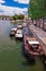 Barges on the river Seine