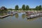 Barges in Tewkesbury marina