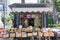 BARI, ITALY - JULY 11, 2018, sale of used books on the street, in front of Aldo More University