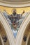 BARI, ITALY - MARCH 3, 2022: The fresco of Augustine doctor of the church in the church Chiesa San Ferdinando