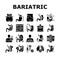 Bariatric Surgery Collection Icons Set Vector