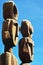 Bariloche Argentina-type of totems is usual to find them in the neighboring country of Chile, the two wooden replicas
