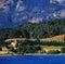 bariloche, san carlos de bariloche, panoramic view of lake nahuel huapi and mountains