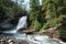 Baring Falls in Glacier National Park