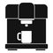Barista coffee machine icon, simple style