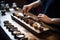 A barista hosting a coffee tasting session, guiding customers through the flavors and aromas of different coffee beans. Generative