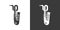 Baritone saxophone flat web icon. Saxophone logo. Brass instrument baritone saxophone sign silhouette solid black vector design