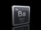 Barium Ba, element symbol from periodic table series