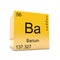 Barium chemical element symbol from periodic table