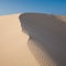 Barkhan dune, evening light