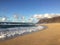 Barking Sands Beach at Polihale State Park on Kauai Island, Hawaii.