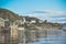 Barmouth Beach Scene in Wales