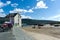 Barmouth Wales beautiful coast town in Gwynedd Snowdonia National Park UK. View of the beach