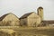 Barn And Bales Of Hay