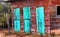 Barn Doors in Turquoise