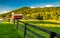 Barn and fields on a farm in the Shenandoah Valley, Virginia.