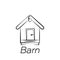 Barn hand draw icon. Element of farming illustration icons. Signs and symbols can be used for web, logo, mobile app, UI, UX