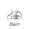 Barn hand draw icon. Element of farming illustration icons. Signs and symbols can be used for web, logo, mobile app, UI, UX