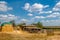 Barn and hayloft in the village