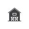 Barn house icon vector