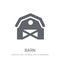 Barn icon. Trendy Barn logo concept on white background from Agriculture Farming and Gardening collection