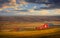 Barn in the middle of Prairies in Alberta